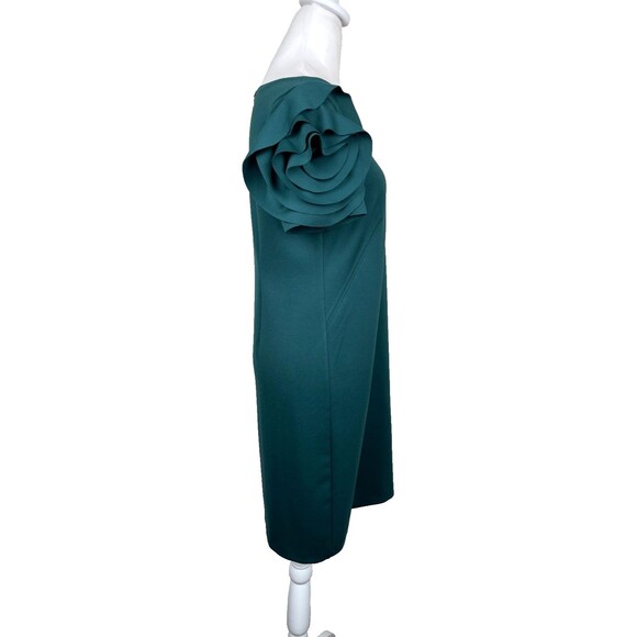 Pietro Brunelli Salisburgo Maternity Dress S Pinewood Green Rosette Sleeve Italy - Picture 6 of 16